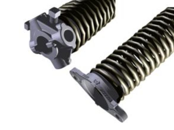 Muelles ensamblados galvanizados 50x6x966