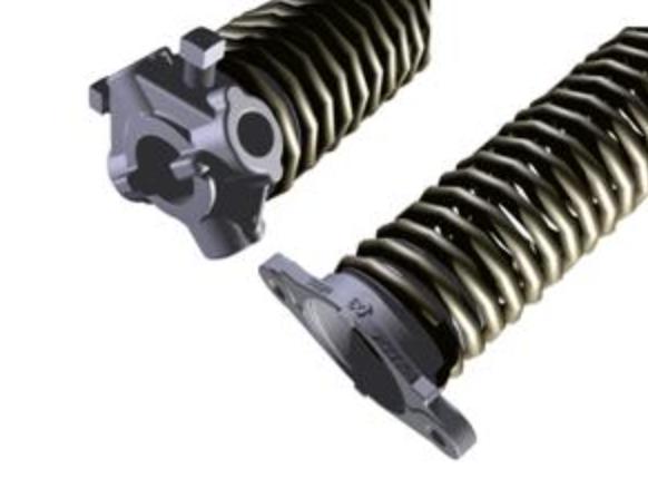 Muelles ensamblados galvanizados 67x7x1183