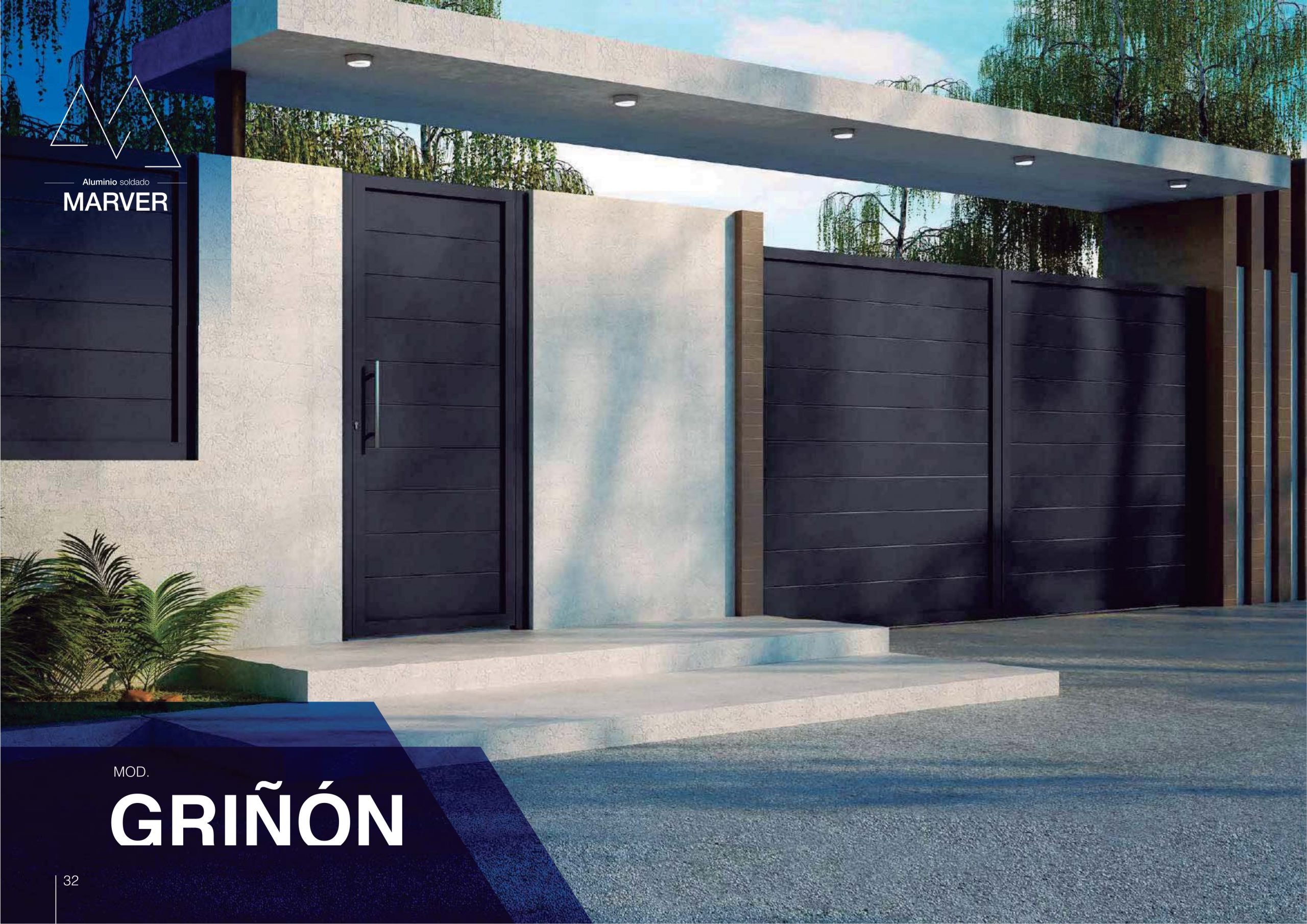 Puerta Corredera Aluminio Soldado modelo Griñón - Imagen 3