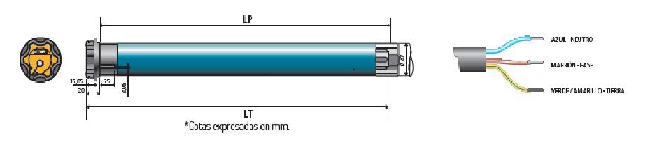 Motor tubular SOMFY Oximo 50 40/17 IO